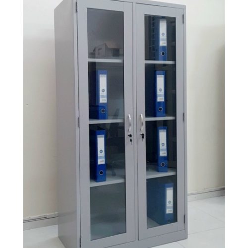 Tủ Sắt Văn Phòng 2 Kính Trong Suốt S09CK